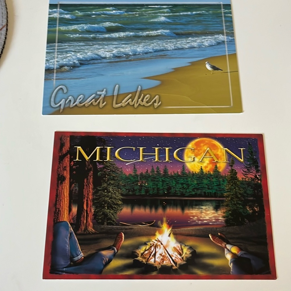 Travelers post cards lot of two